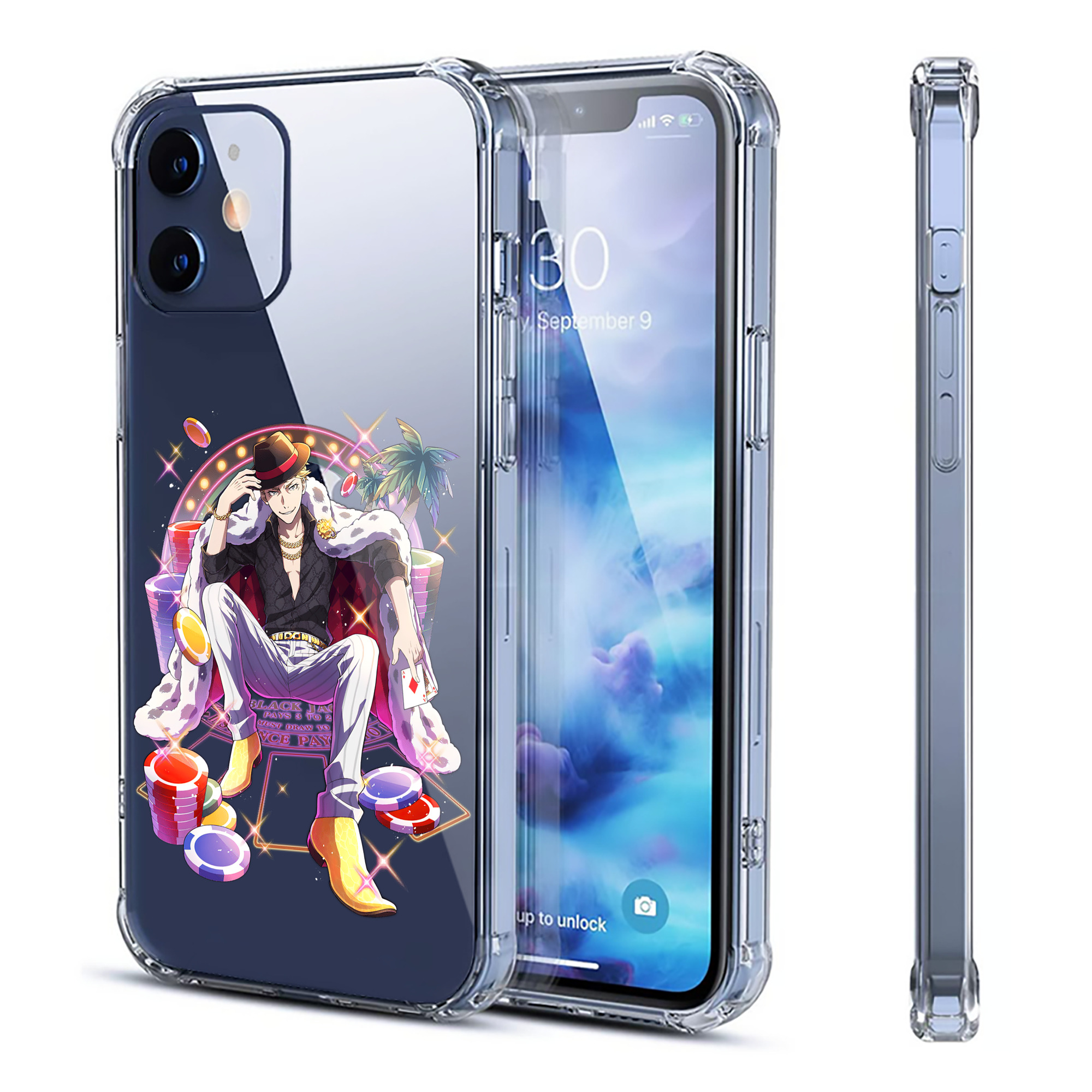 （画像用） 文豪ストレイドッグス Bungo Stray Dogs 【iPhone 12シリーズ対応】透明スマホケース（クリアソフトケース）